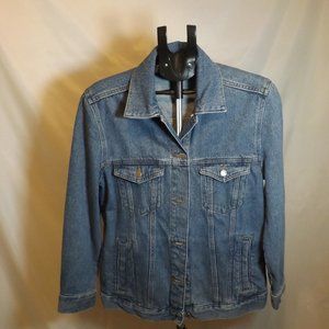 Divided HM Women's Size 6 100% Cotton Blue Denim Jacket